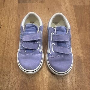 Vans Toddler/Walker Periwinkle Velcro Sneakers